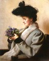 The Nosegay of Violets: Portrait of a Woman - William Worcester Churchill