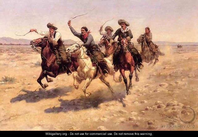 Cowboy Race - Herman Wendleborg Hansen