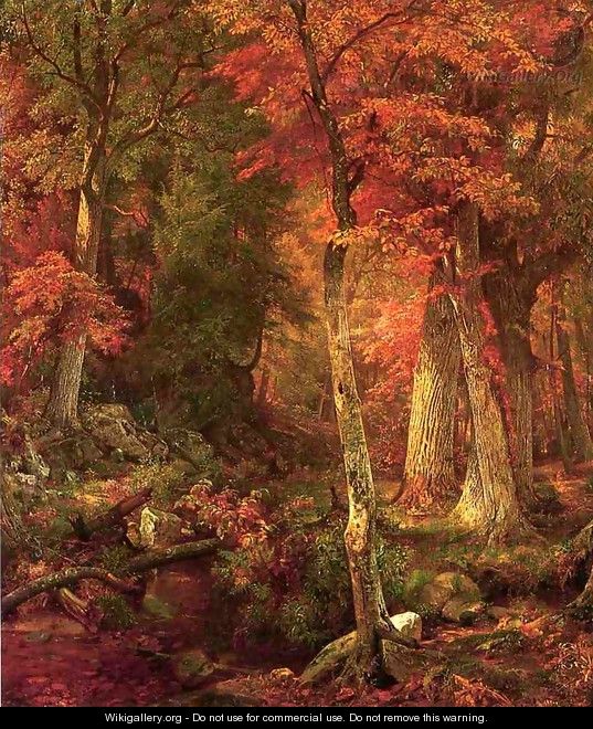 Forest Interior in Autumn - William Trost Richards