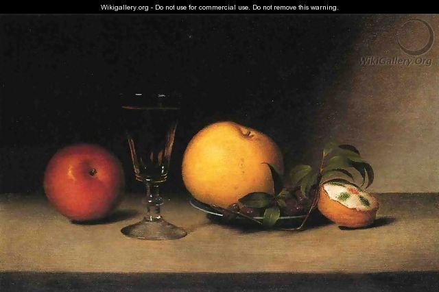 Still Life with Apples, Sherry and Tea Cakke - Raphaelle Peale
