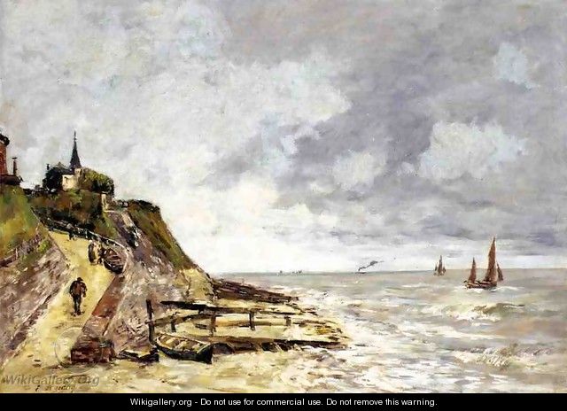 The Shore and the Sea, Villerville - Eugène Boudin