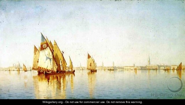 Venetian Sails, a Study - Sanford Robinson Gifford