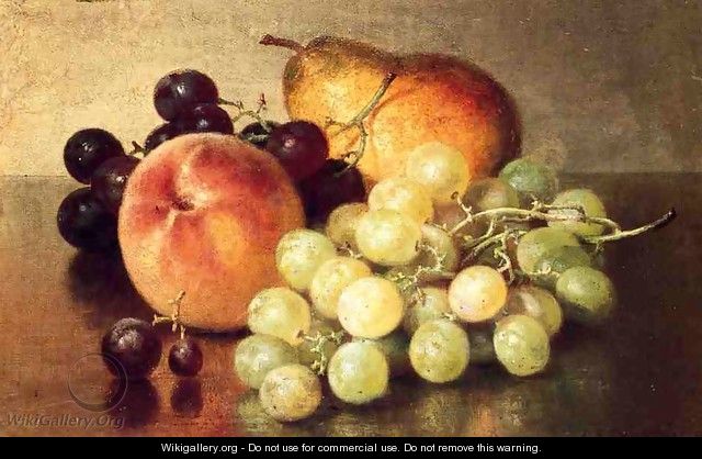Still Life with Peach, Pear and Grapes - Robert Spear Dunning