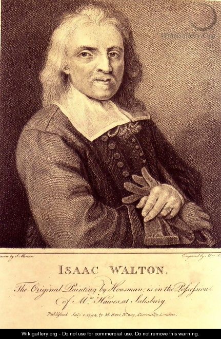 Portrait of Isaac Walton 1593-1683 - (after) Huysmans, Jacob