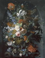Vase of Flowers in a Niche - Jacob van Huysum