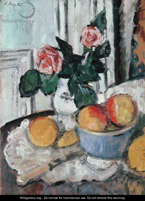 Roses and Fruit - George Leslie Hunter