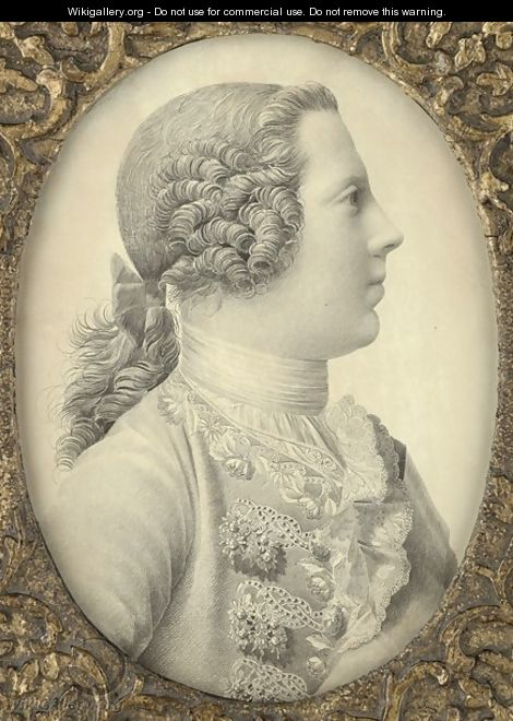 Portrait of Charles Edward Stuart Bonnie Prince Charlie - Giles Hussey