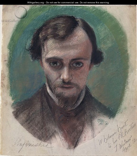 Portrait of Dante Gabriel Rossetti 1828-82 - William Holman Hunt