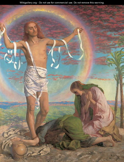 Christ and the two Marys - William Holman Hunt