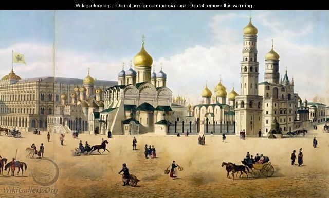 Cathedrals of the Annunciation and the Archangel - (after) Indieitzeff, Dmitri