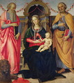 Virgin and Child between St Jerome and St Peter - Andrea Ingegnio
