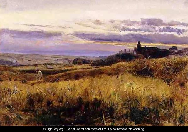 Cornfield at Sunset - John William Inchbold