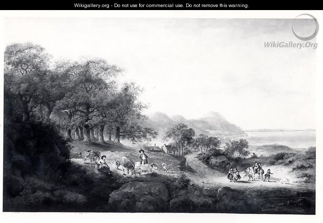 Distant View of Anglesea - Julius Caesar Ibbetson