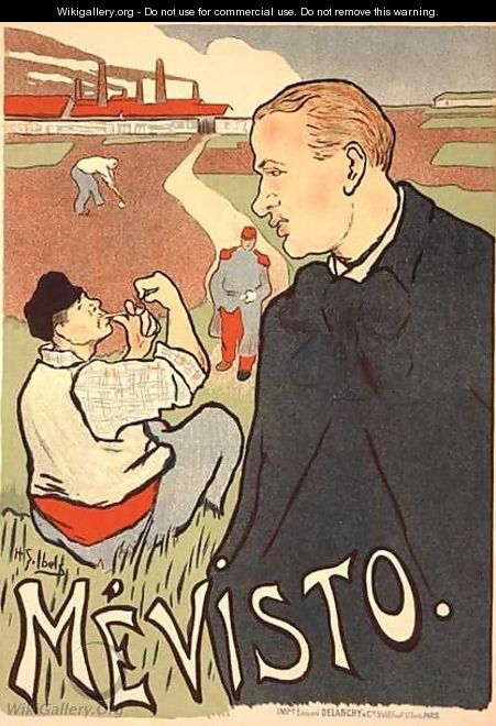 Reproduction of a poster advertising Mevisto Paris - Henri-Gabriel Ibels