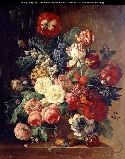 Still Life of Flowers in a Vase - (after) Huysum, Jan van
