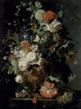 Roses Flowers Carnations - Jan Van Huysum