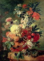Flowers in a Vase - Jan Van Huysum