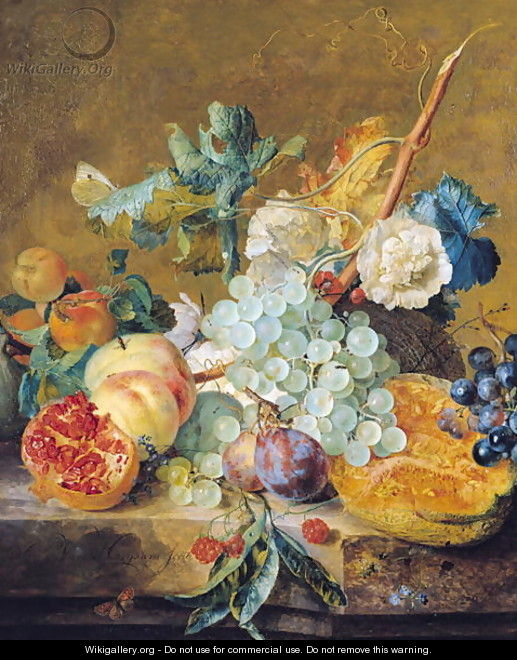 Flowers and Fruit - Jan Van Huysum