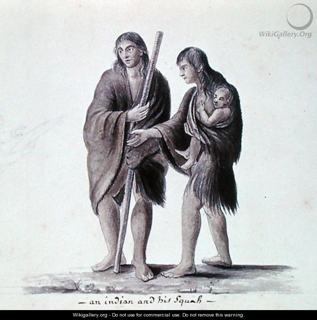 An Indian and his Squaw - Anne Marguerite Hyde de Neuville