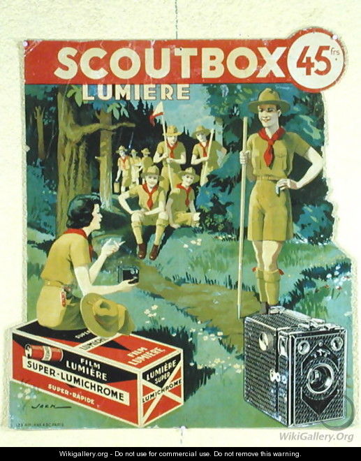 Poster advertising the Scoutbox camera - Jack