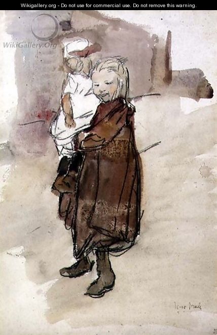 Girl and Child - Isaac Israels