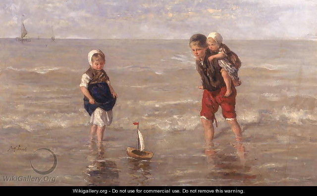The Toy Boat 2 - Jozef Israels