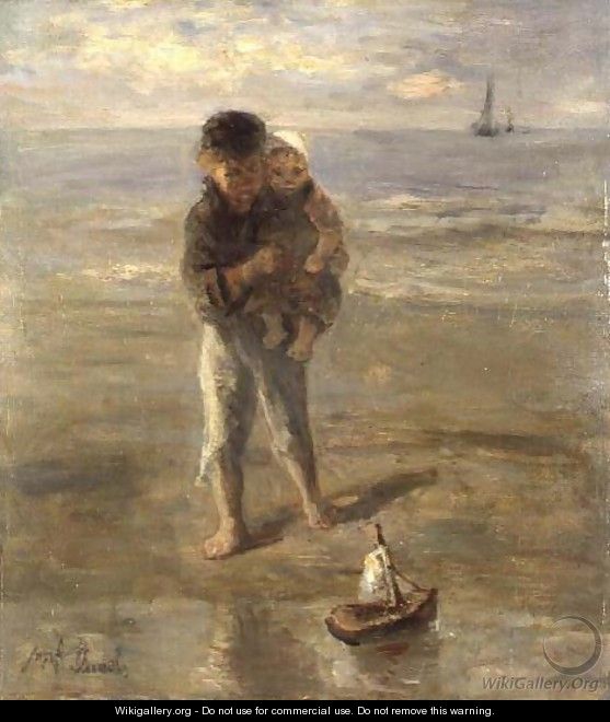 The Toy Boat - Jozef Israels