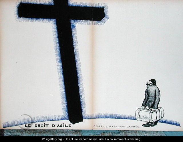 The Christian Cross and the Right to Asylum - Paul Iribe
