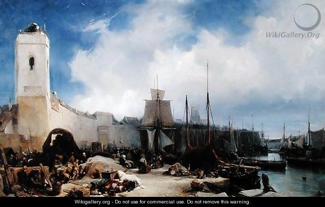 The Port of Dunkirk - Eugène Isabey