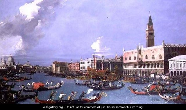 The Bucintoro returning to the Molo on Ascension Day Venice - William James