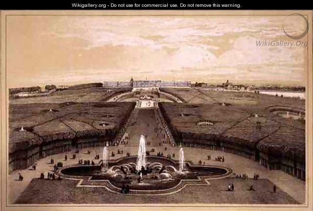 General View of the Park and Palace at Versailles - Jean Jacottet