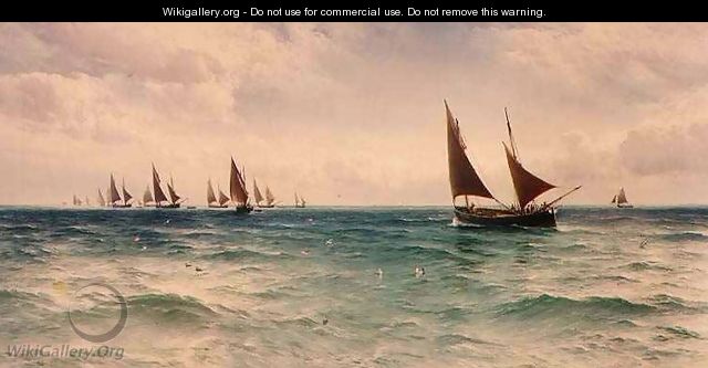 Fishing Boats Going Out - David James