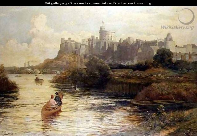 Boating by Windsor Castle - John Emmanuel Jacobs