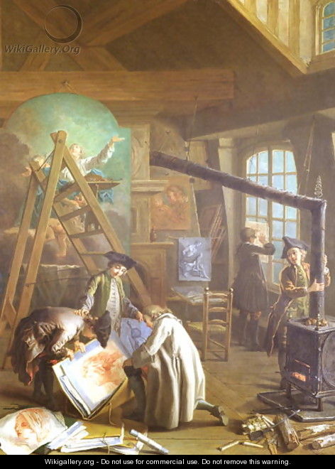Interior of an Artists Studio - Etienne Jeaurat