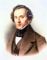 Portrait of Felix Mendelssohn 1809-47 - Friedrich Jentzen