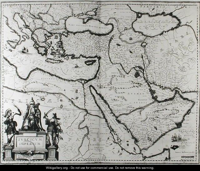 Map of the Ottoman Empire - Joannes Jansson