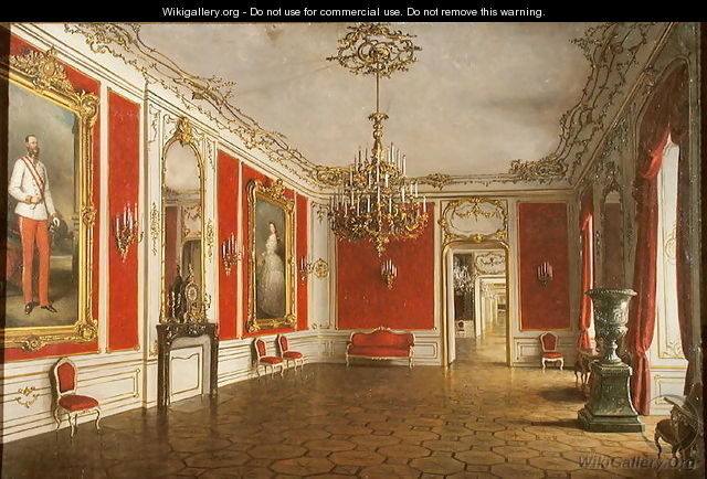 The Reception Room of the Hofburg Palace Vienna - J. Jaunbersin