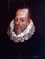 Portrait of Miguel de Cervantes y Saavedra 1547-1615 - Juan de Jauregui y Aguilar