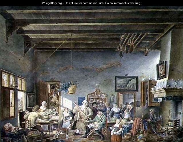 A Dutch Tavern Interior - W. Jansens