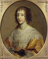 Portrait of Henrietta Maria 1609-69 Queen consort of Charles I of Great Britain and Ireland - Cornelius Janssens van Ceulen