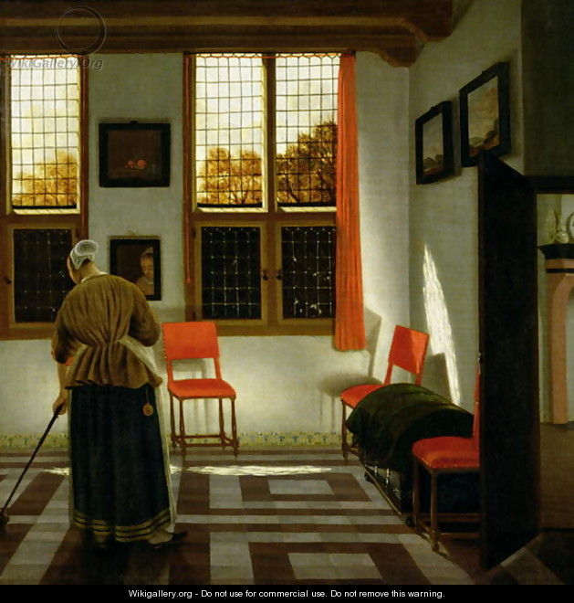 A Dutch Interior - (Elinga) Pieter Janssens