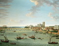The Thames from the Terrace of Somerset House looking towards Westminster - Antonio Joli