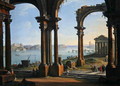 Harbour Scene through Ruined Arches - Antonio Joli