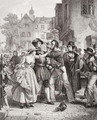 The Press Gang seizing a waterman on Tower Hill on the morning of his marriage day - Alexander Johnston