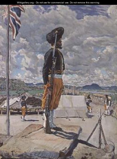 A Sikh Sentry Fort Johnston Nyasaland - Harry Hamilton Johnston