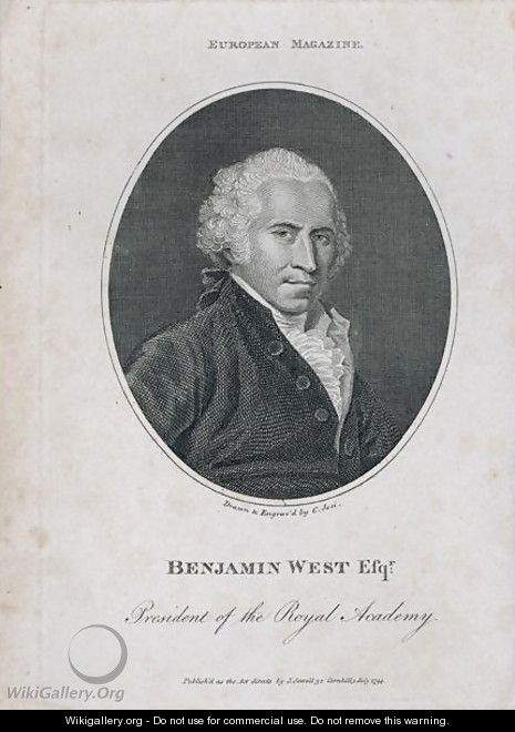 Portrait of Benjamin West 1738-1820 - Christian Josi