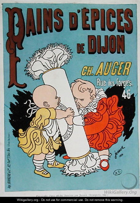 Poster advertising Dijon Pain dEpices - Henri Gustave Jossot