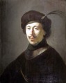 Young Man in a Gorget and Plumed Cap - Isaac de Jouderville