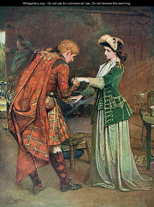 Prince Charlies 1720-88 farewell to Flora Macdonald 1722-90 - (after) Joy, George William