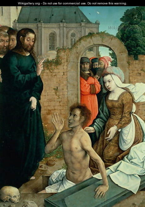 The Resurrection of Lazarus - Flandes Juan de